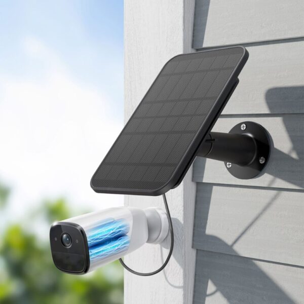 Eufy Solar Panel for eufy Security Wire-Free Cameras, Black