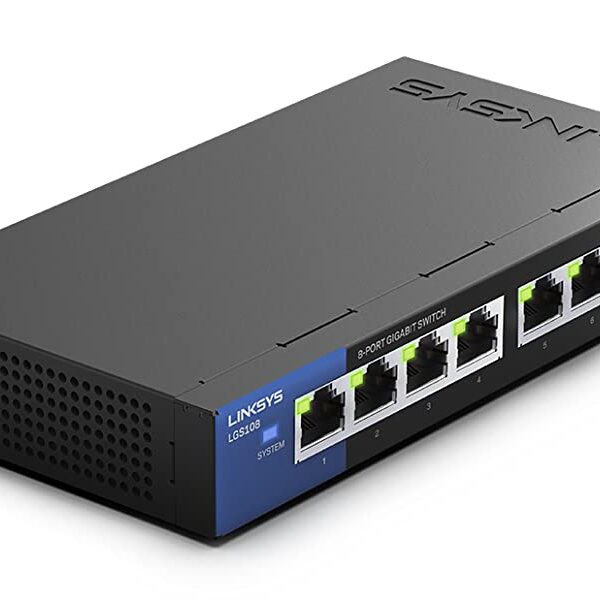 Linksys LGS108 8-Port Unmanaged Gigabit Ethernet Switch