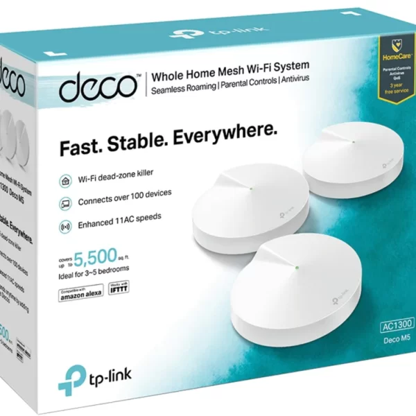 TP-Link Deco M5 AC1300 MU-MIMO Dual-Band Whole Home Wi-Fi